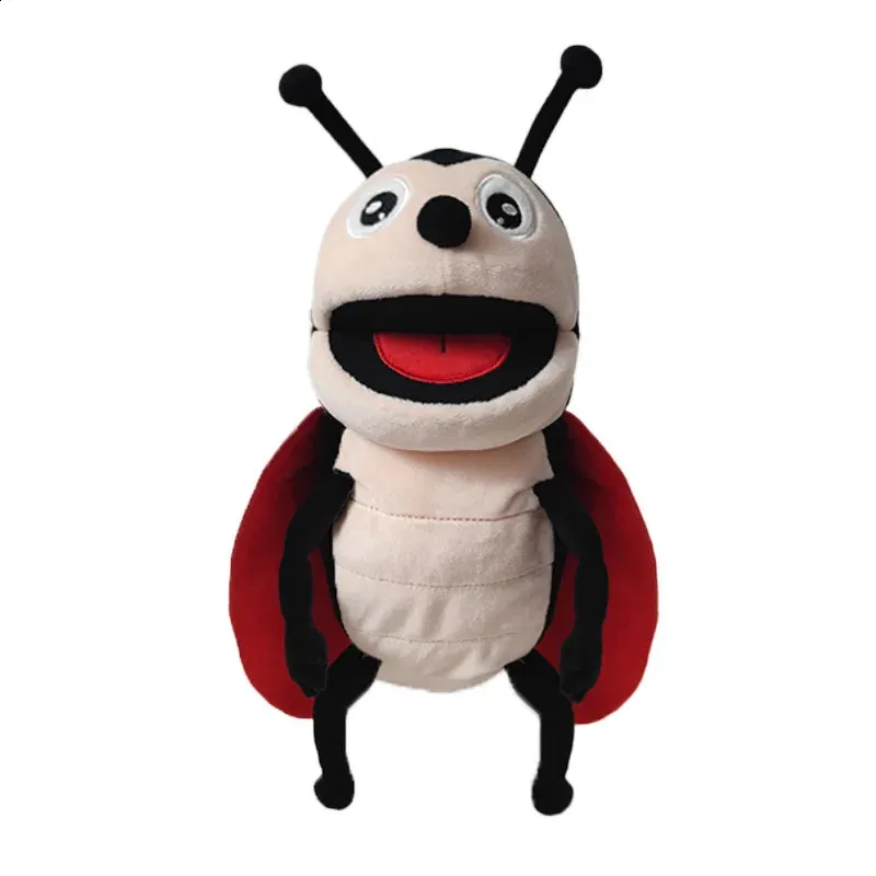 Cartone animato carino serie di insetti peluche burattino a mano divertente per bambini prima di andare a dormire narrazione burattino a mano giocattoli la bocca può muoversi 240127