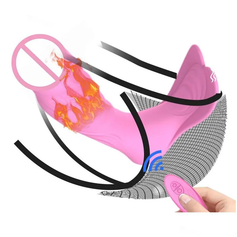 Autres outils de soins de la peau Eggs S Gode Sile Panty 7 vitesses Culotte à distance Vibromasseur portable Flir Toy G-Spot Stimulateur de chatte Clitoris Vagin Dhhfz