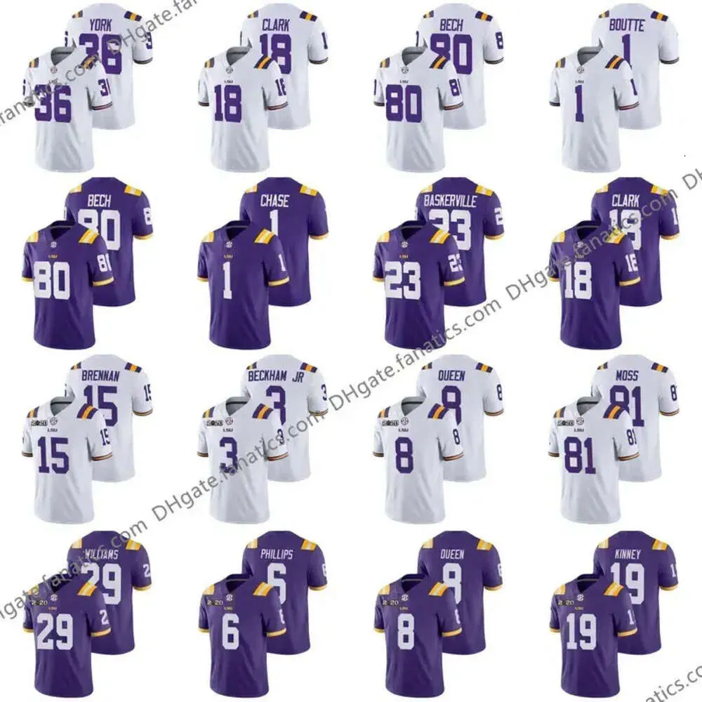Travin Dural NCAA Lsu Tigers College Football Jersey Custom Jarvis Landry Chase Joe Burrow Justin Jefferson Clyde Edwards Helaire Derrius H High igh