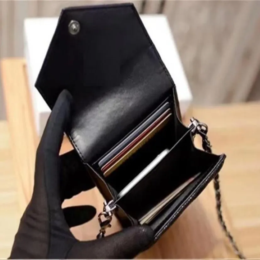 womens designer Card holders top quality leather women wallets Black organize sling bags Striped cell phone bags Hasp Shoulder Bag283b