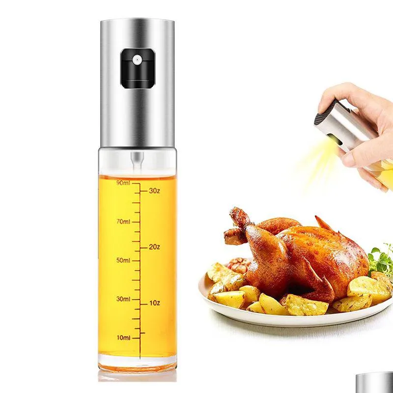 Kochutensilien 100 ml Kochutensilien Glasschüssel Grill Olivenöl Sprühdiffusor für Küchenspender Flasche Spritzbehälter Essig Dhpqk