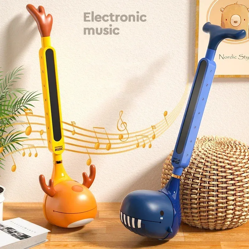 Otamatone Japanisches elektronisches Musikinstrument, tragbarer Synthesizer, lustige magische Geräusche, Spielzeug, kreatives Geschenk für Kinder und Erwachsene y240131