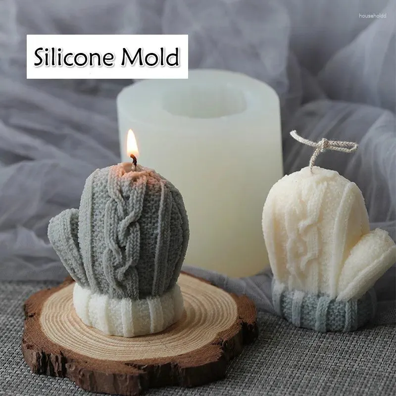 Craft Tools Woolen Gloves Candle Silicone Mold Christmas Series Winter Creative Baking Chocolate Biscuit Mousse