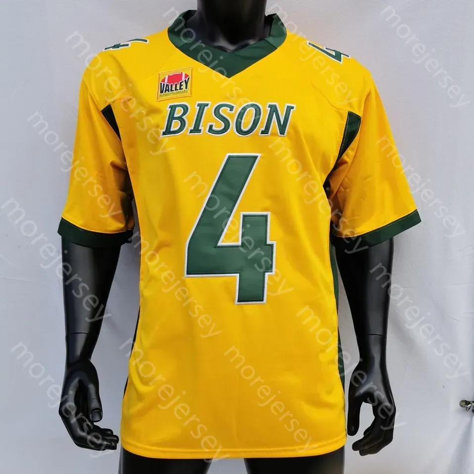 NDSU North Dakota State Bison Football Jersey NCAA College Carson Wentz Trey Lance  Brooks Adam Cofield Christian Watson Phoenix Sproles Derrek Tuszka