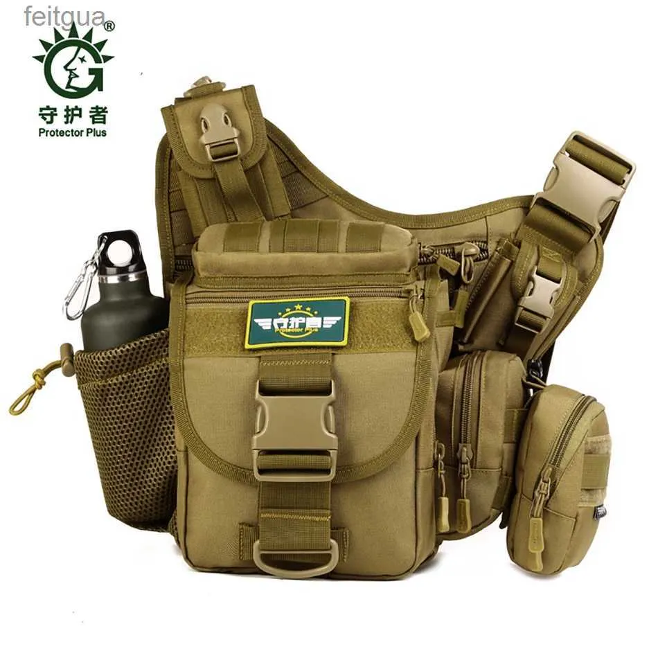 Kameratasche Zubehör DSLR-Tasche Camping Taktische Armee Messenger Mann Handtasche Männer Sattel Camouflage Umhängetaschen Wasserdichte Militärische Umhängetasche YQ240204