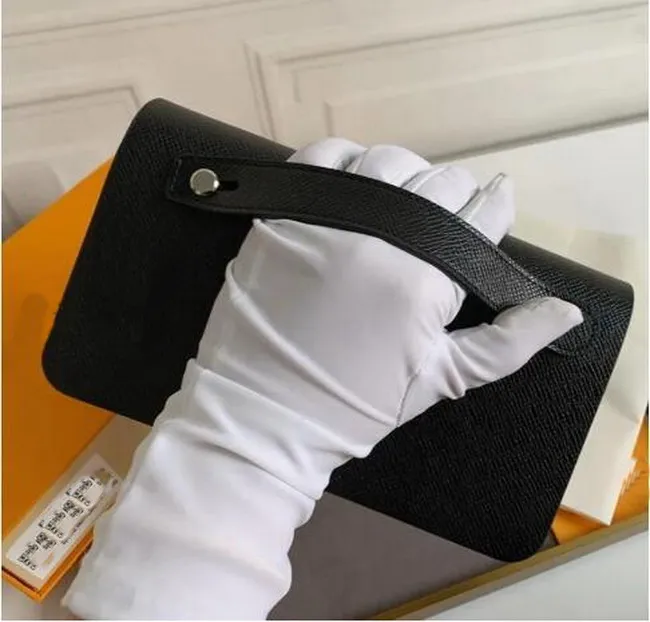 Großhandel10A Qualität Farben Mode Brieftaschen Weißes Gitter Einzelner Reißverschluss Männer Frauen Leder Brieftasche Dame Damen Lange Geldbörse mit orange Box Karte 60017 Geschenkbox