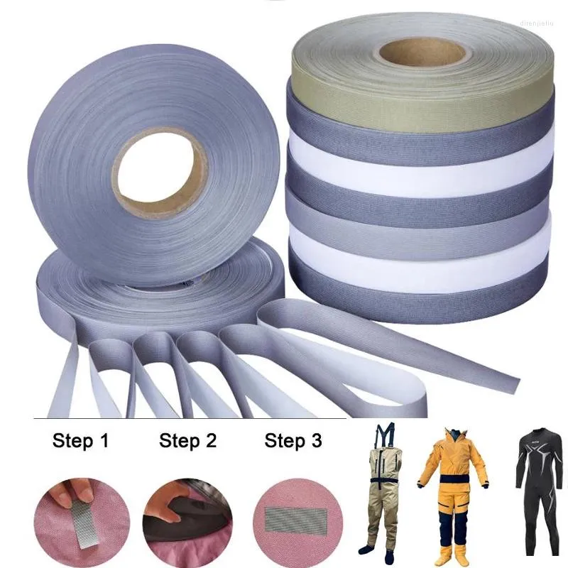 Hunting Jackets 50 Meters Feet Iron On Seam Sealing Tape Melt 3-Layer Waterproof Wetsuit Repair Patch For Clothing Wader Rain Jacket Pants