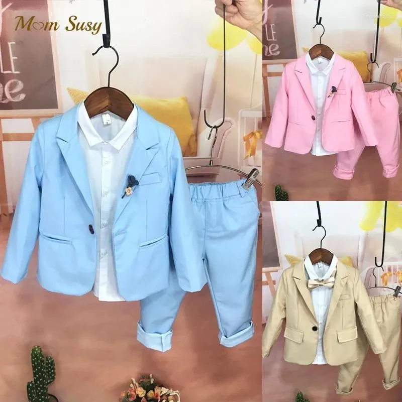 Set di abbigliamento Baby Boy Girl Set di vestiti formali Giacca da completo Pantalone 2 pezzi Bambino bambino Festa di alta qualità 2-10 anni