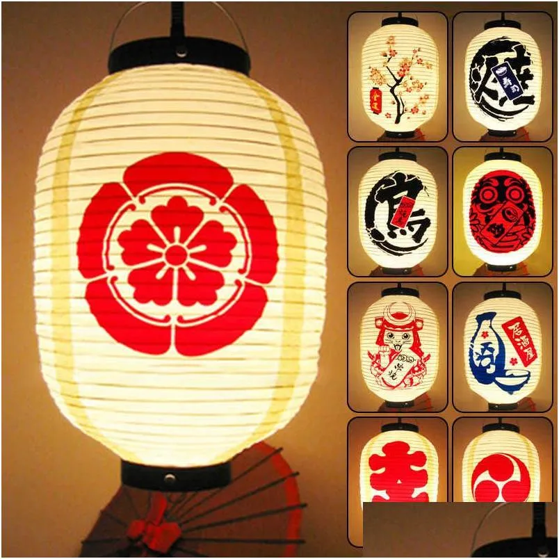 Party Decoration Japan Restaurant Bar Advertising Lantern Festival Hanging Decor Supplies Izakaya Sushi Ramen Japanese Drop Delivery H DHB1I