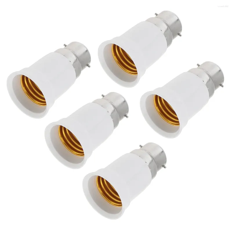Lamphållare 5st/Ställ in B22 till E26 E27 Lätt uttag Adapter Base Edison skruvkula