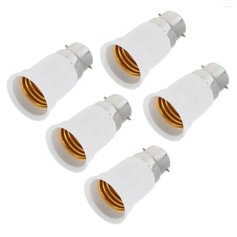 Lamba tutucular 5pcs/set b22 ila e26 e27 ışık soket adaptör tabanı edison vidalı ampul tutucu dönüştürücü