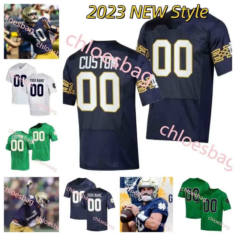 Notre Dame Fighting Irish Football Jersey Eli Raridon Jacob Lacey Rylie Mills Andrew Kristofic Jadarian Price Braden Lenzy Drew Pyne Osit H High igh