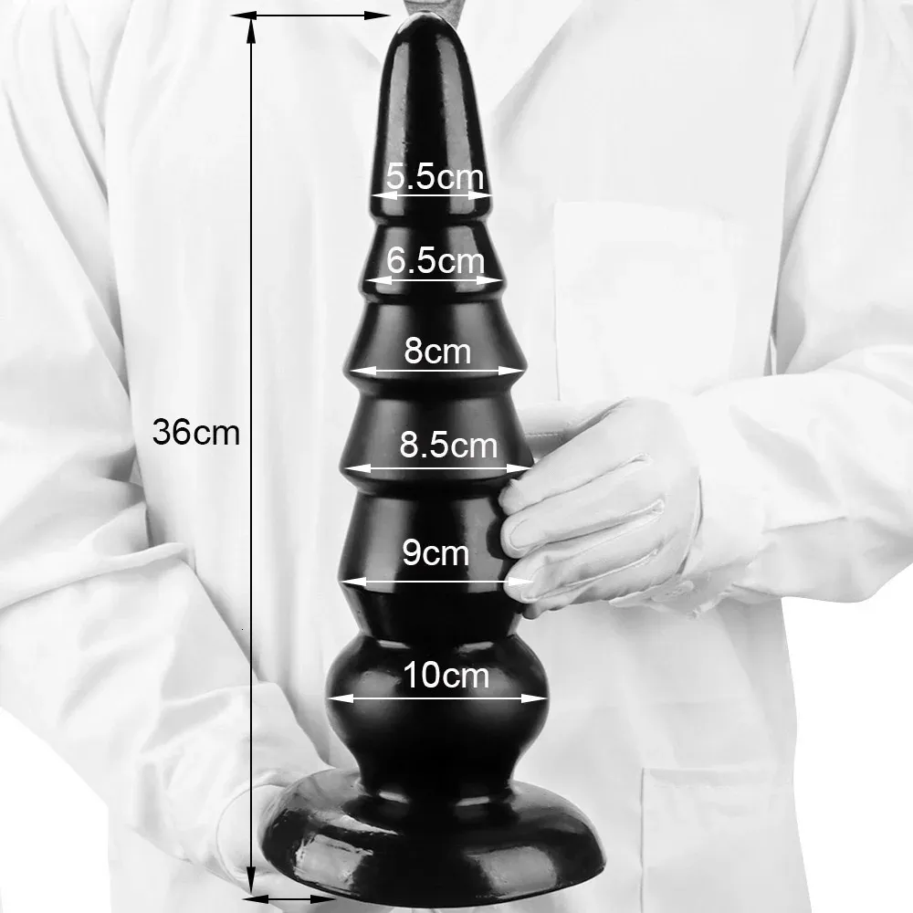 10cm Large Anal Plug Silicone Butt Plug With Beads... From Tubi07, $32.64