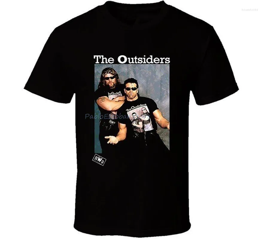 Camiseta masculina The Outsiders Nwo World Order Wrestling Camisa Camiseta Camiseta Verão O Pescoço Tops