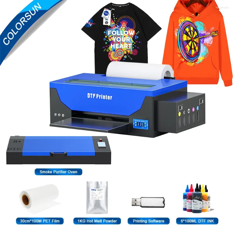 Colorsun A3 DTF-Drucker R1390 Impresora T-Shirt-Druckmaschine für alle Stoffe