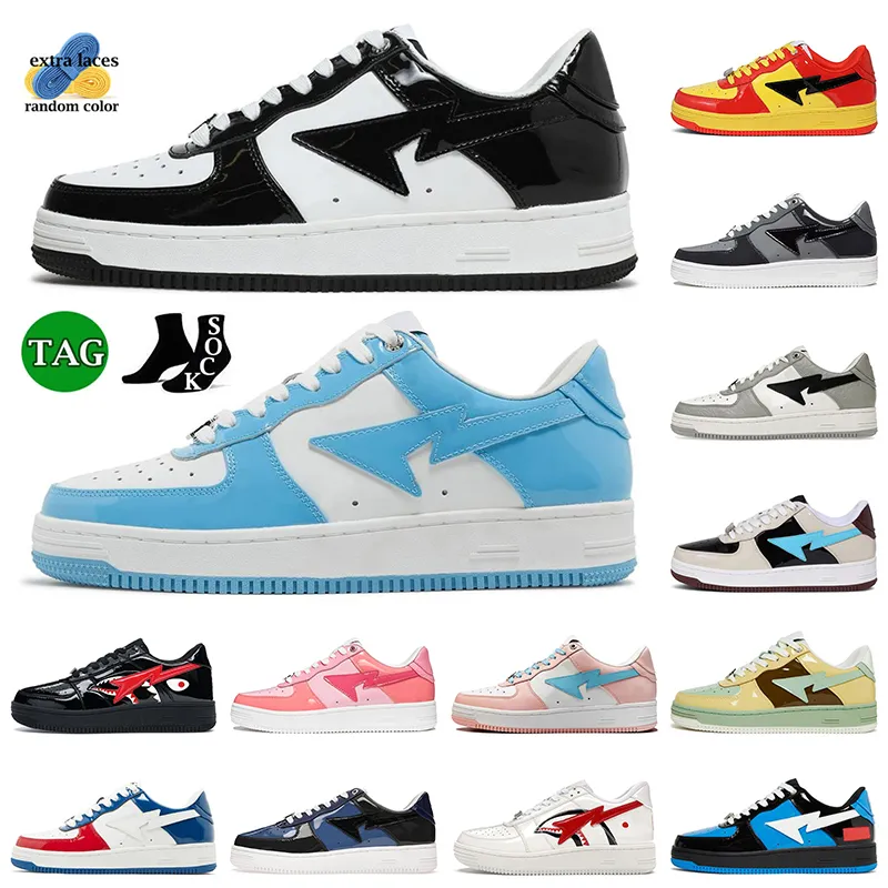 Piattaforma bassa OG Sta SK8 Sta Scarpe casual Vernice classica Nero Bianco Unc Camo Rosa pastello Confezione Marrone Beige Blu Piatto Gai Scarpe da ginnastica sportive Sneakers