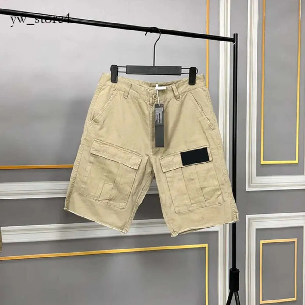 Stones Island Stone Shorts Masculino Designer Shorts Bolsos Trabalho Calças de Cinco Peças Mulheres Moletom de Verão Multi-função Curto Casual Solto High Street Shorts 5440