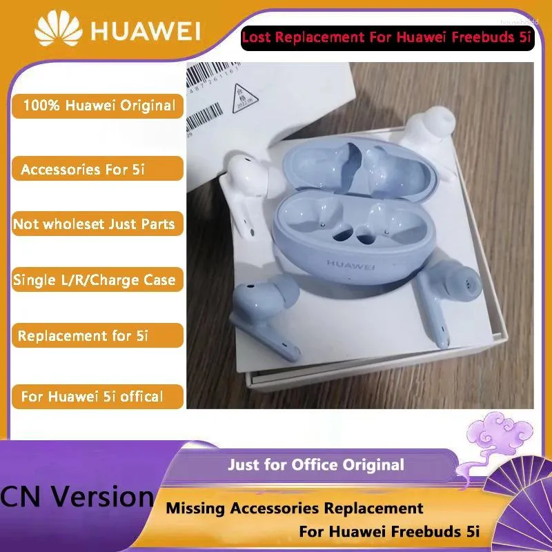 Pièce d'origine de remplacement pour Huawei FreeBuds 5i, casque d'écoute sans fil Bluetooth, simple gauche droite ou étui de chargement