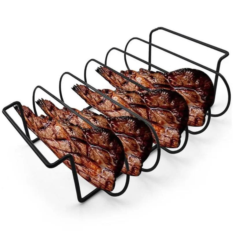 DHgate.com:Stainless Steel Rib Rack Stand for BBQ Steaks, Chicken ...