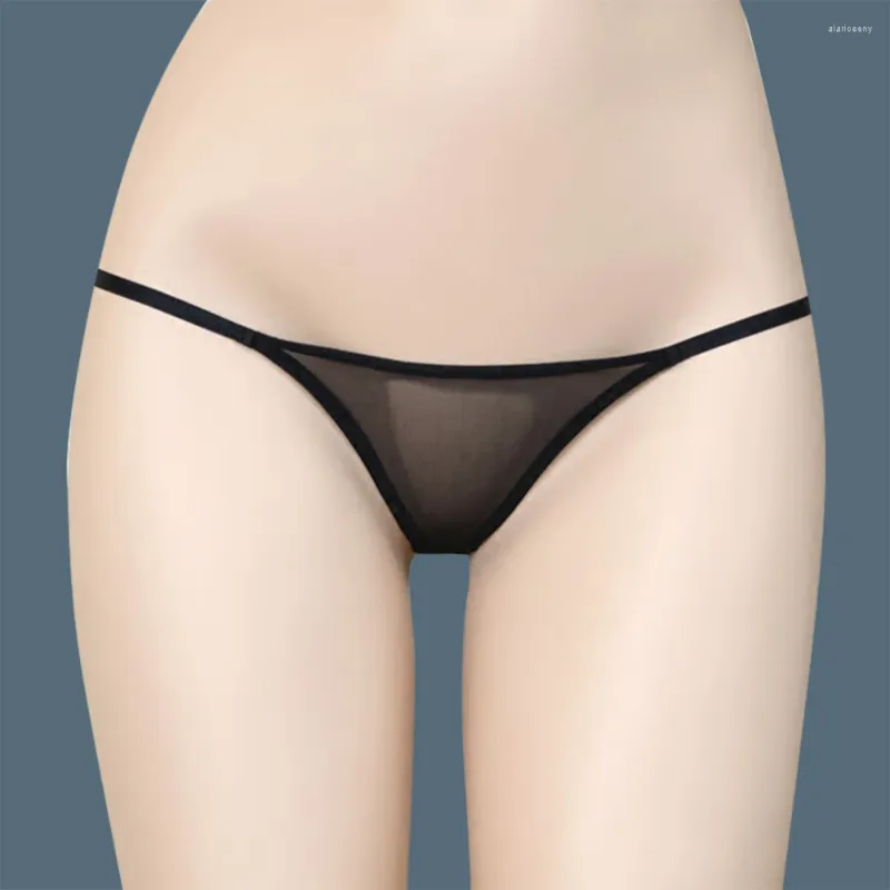 Calcinha feminina mulheres malha sheer ultra fino sem costura briefs sexy lingerie sólida cintura baixa knicker tangas g-string senhoras roupa interior a50