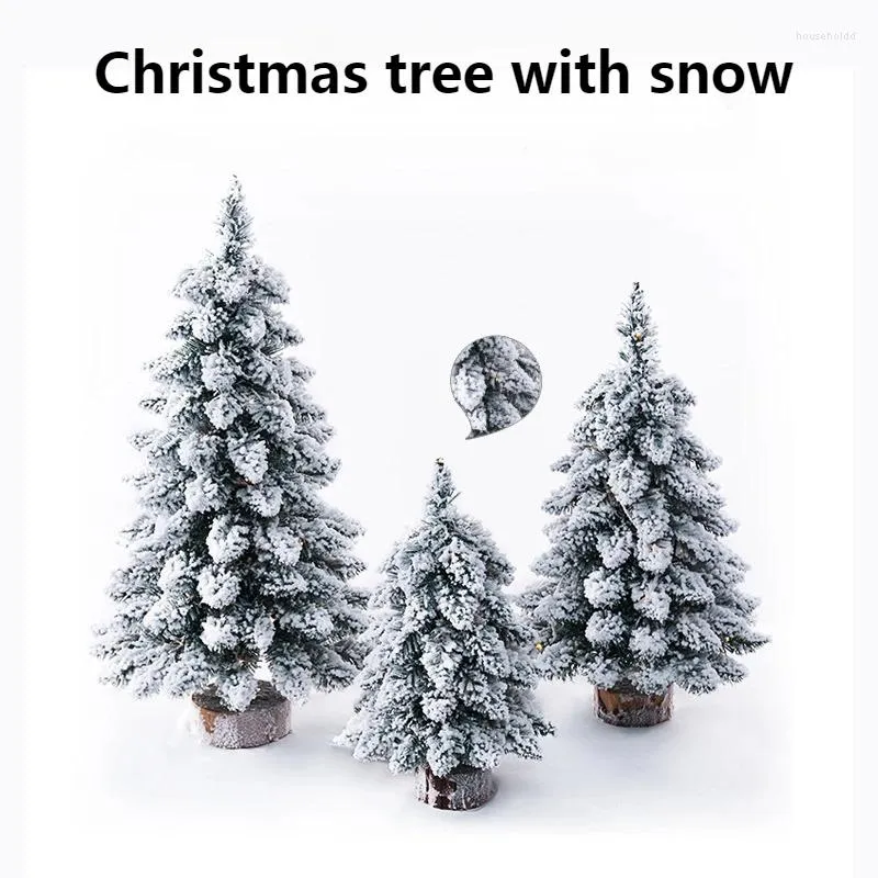 Decorazioni natalizie 75 cm Albero di neve leggero con supporto PVC Artificiale Verde Stormo Alberi Casa Ornamenti natalizi Arbolitos De Navidad Noel 2024