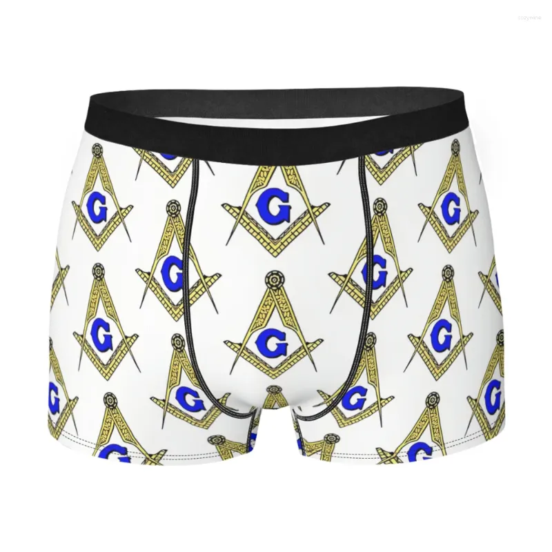 Sous-vêtements Big Mason Hommes Boxer Briefs Sous-vêtements Freemason Hautement respirant Idée cadeau de haute qualité