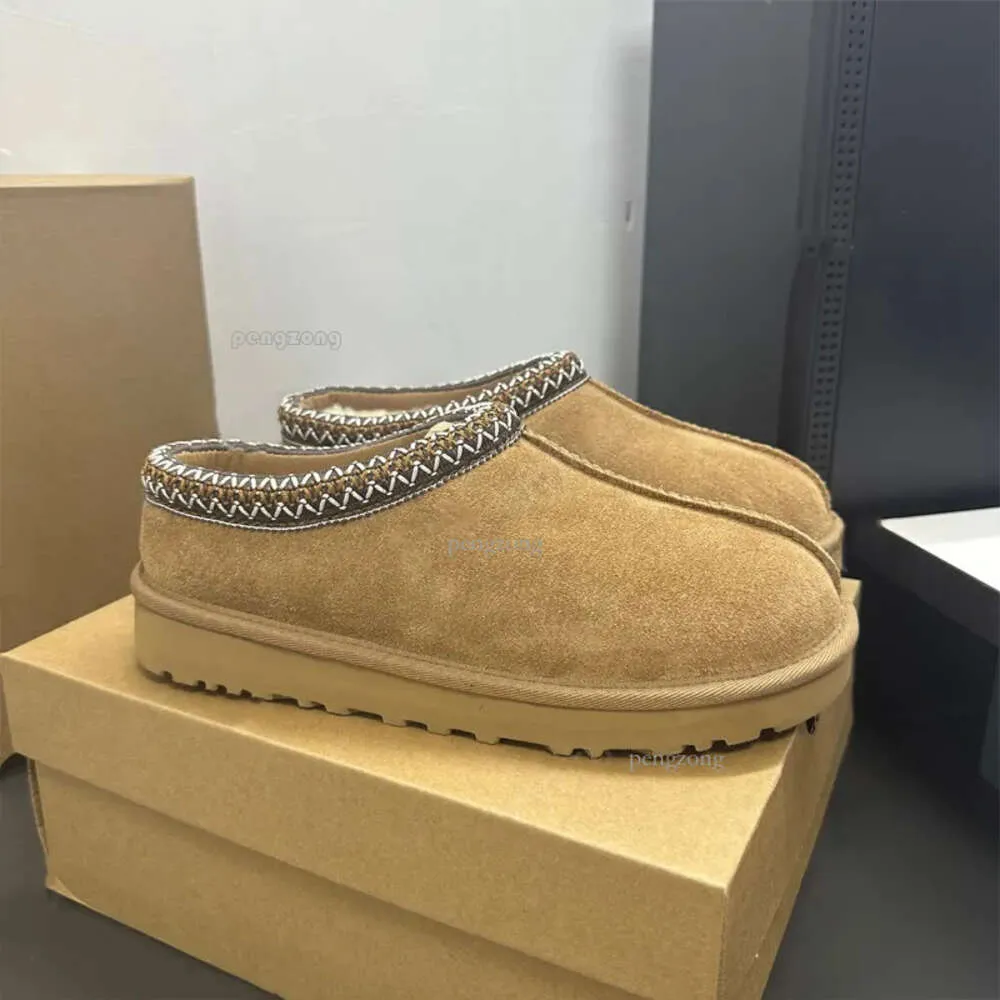 Designer clássico ultra mini botas plataforma de inicialização de neve mulheres homens pele de carneiro tasman tazz chesut areia mostarda semente bege driftwood 745