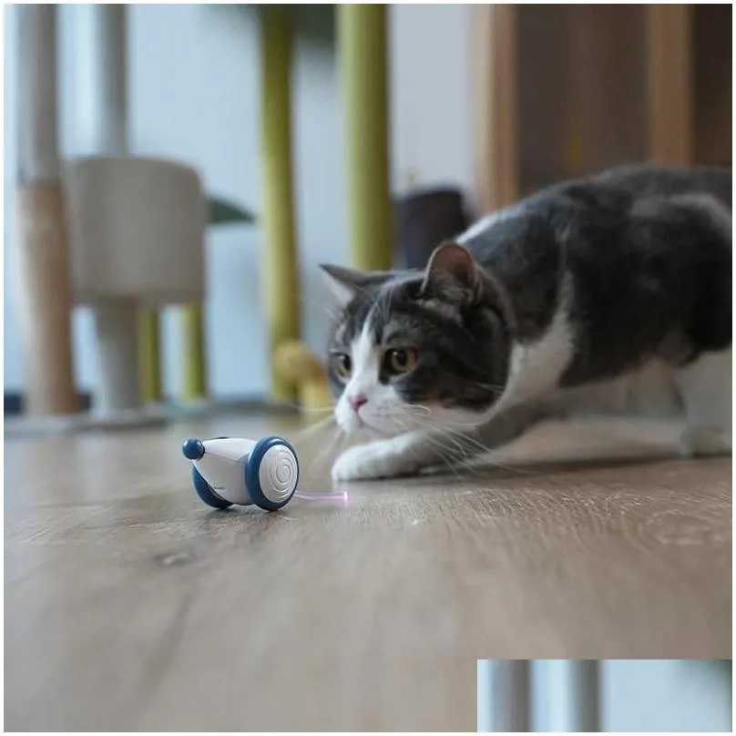 Giocattoli per gatti Cheerble Wicked Mouse Toy Matic Running Intelligente e ricaricabile con Colorf Blink Tailcat Drop Delivery Home Garden Pe Othnw