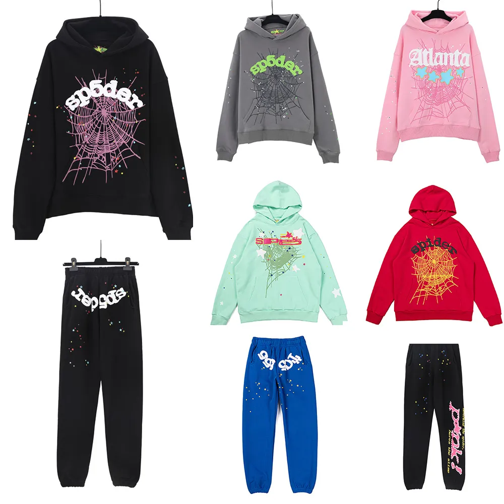 Designer Sp5der Felpa con cappuccio Sp5der Young Felpe con cappuccio Felpe Streetwear 555555 Thug Angel Felpa con cappuccio Uomo Donna Web Pullover stile y2k