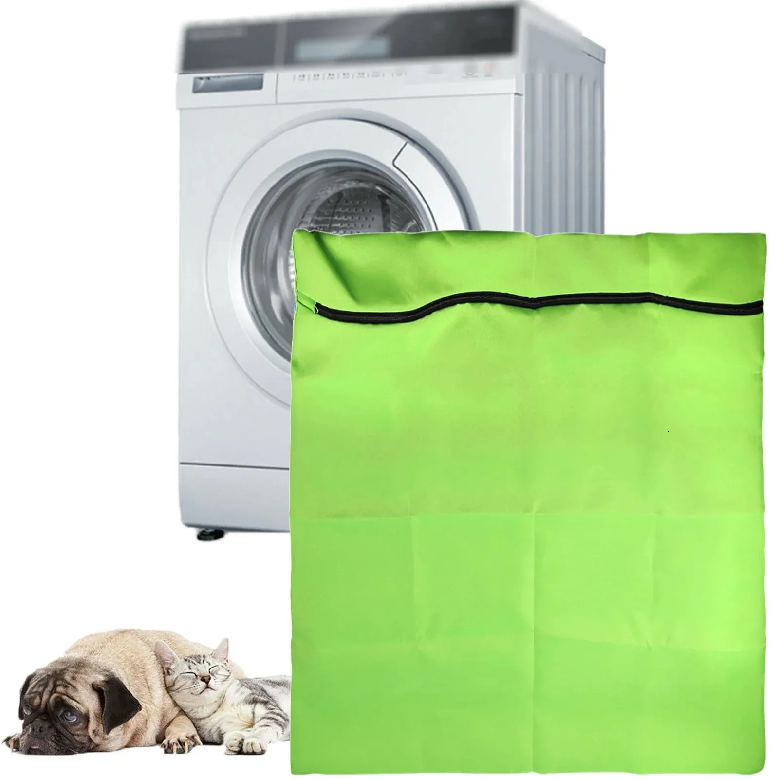 モダンな大型ペットランドリーバッグ犬猫馬ポリエステル家庭用洗浄ヘアフィルター洗濯機240201