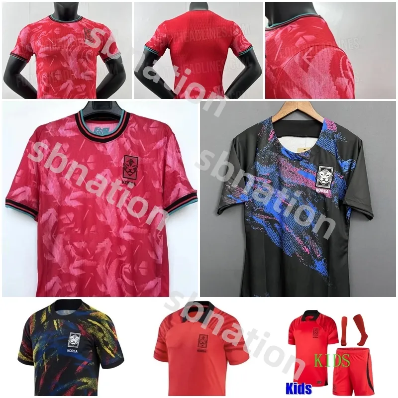 2024 2025 South Korea soccer jersey Kids Men 24/25 Home Red SON KIM HWANG LEE JEONG SUNG LEE KWON National team shirt Football uniform