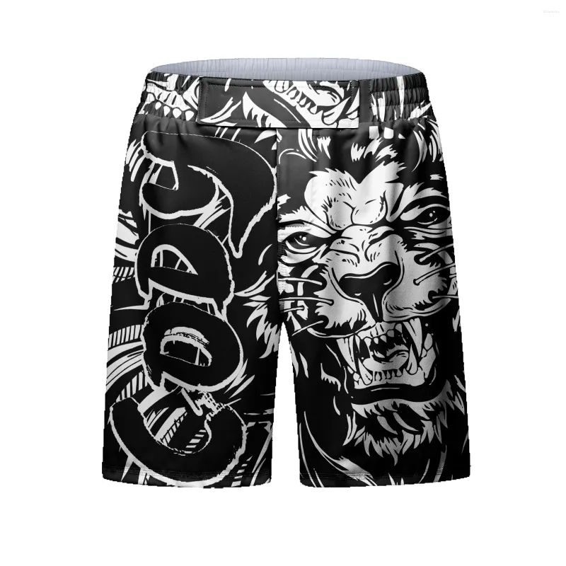 Shorts masculinos Cody Lundin para MMA Homens Luta Desgaste Design Personalizado Bjj Sublimação Animal Padrão