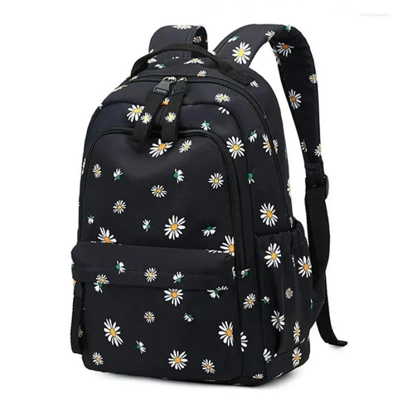 Sacs d'école 2024 Cartable pour filles Sacs à dos de fleurs Femmes adolescentes peuvent aimer Kawaii Enfants Étudiant Corée du Sud