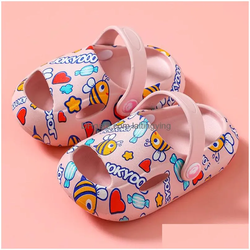 Slipper Kids Slippers For Boys Girls Cartoon Shoes 1 6 Years Non Slip Flops Baby Beach Summer Toddler 220618 Drop Delivery Maternity Dhz6D