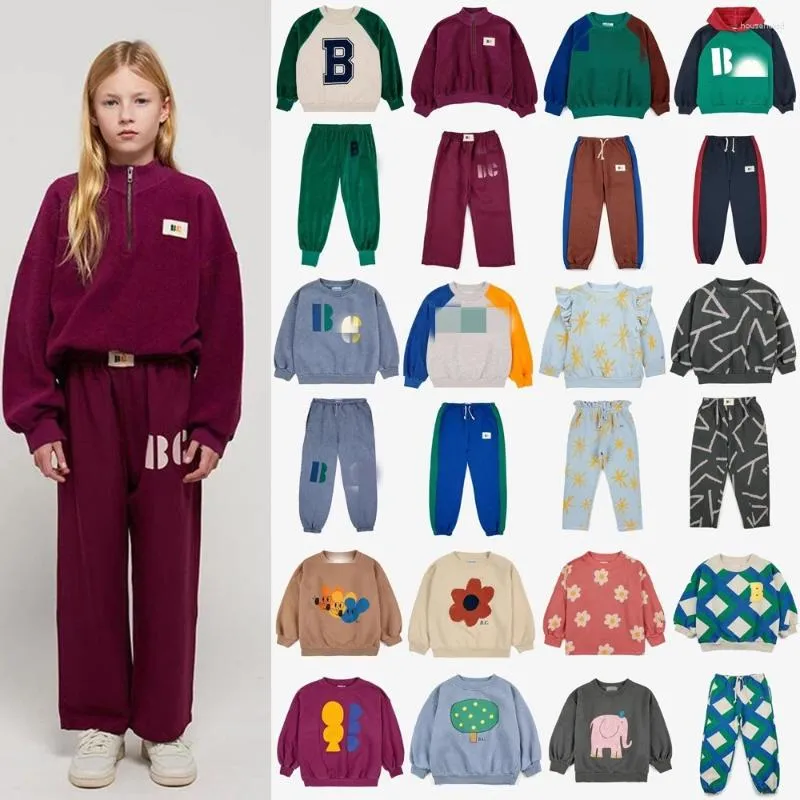 Set di abbigliamento Abbigliamento per bambini BC Brand 2024 Ragazzi invernali Felpe e pantaloni Ragazze del bambino Top Maglione con stampa carino Capispalla per bambini