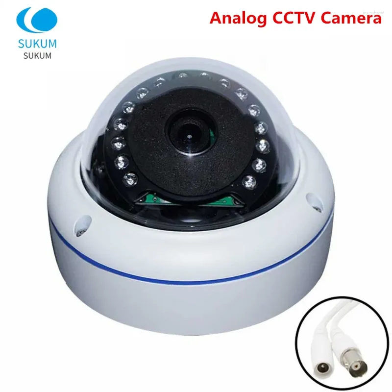 Analog CCTV Kamera 180 Derece 360 ​​Lens 1080p Mini Gözetim Dome Gece Görme OSD Menüsü