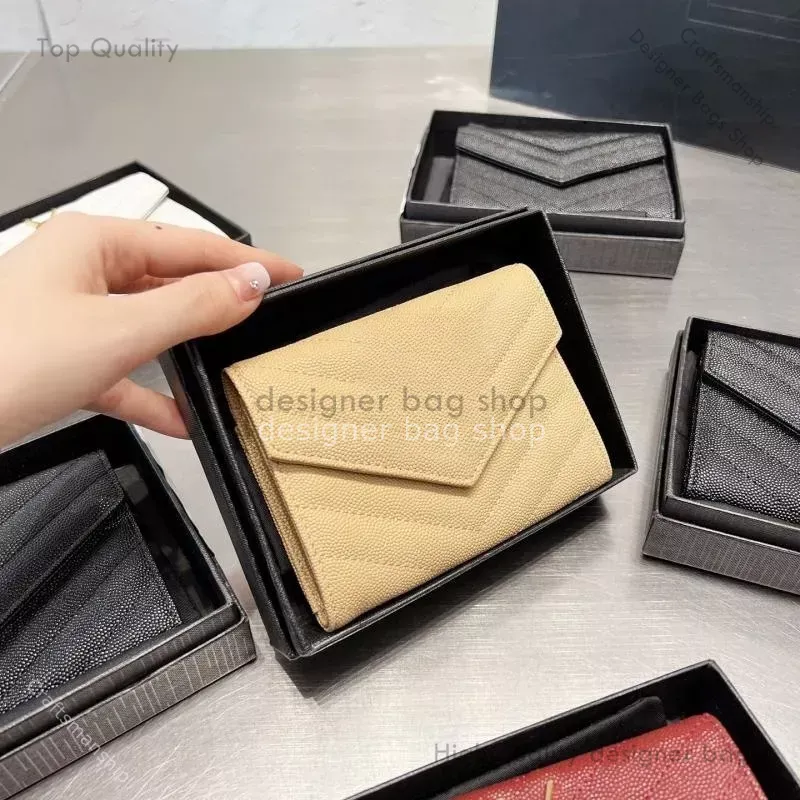 designer bag tote bag caviar leather Wallet card holder designer wallet magnetic hasp woman Flap coin purse key pouch small luxury wallet zippy wallet cute bags