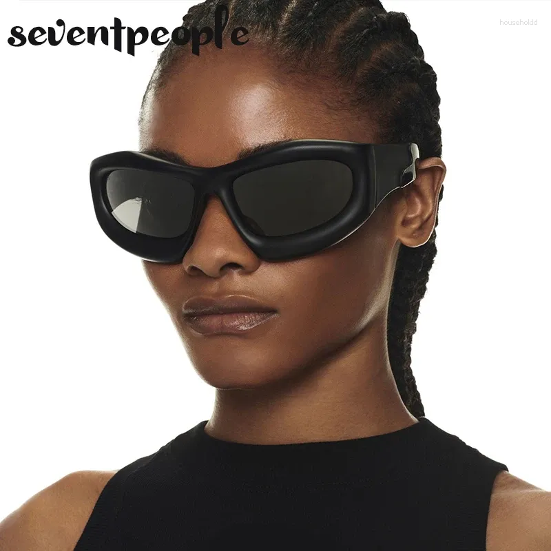 Sunglasses Luxury Brand Cat Eye Women 2024 Fashion Square Sun Glasses For Men Punk Y2K Sunglass Outdoor Sports Goggle Unisex