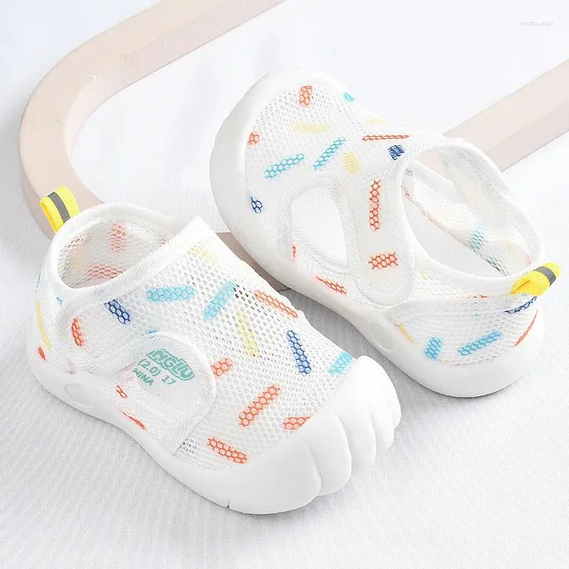 First Walkers Summer Breathable Air Mesh Kids Sandals 1-2T Baby Unisex Casual Shoes Anti-slip Soft Sole Infant Lightweight