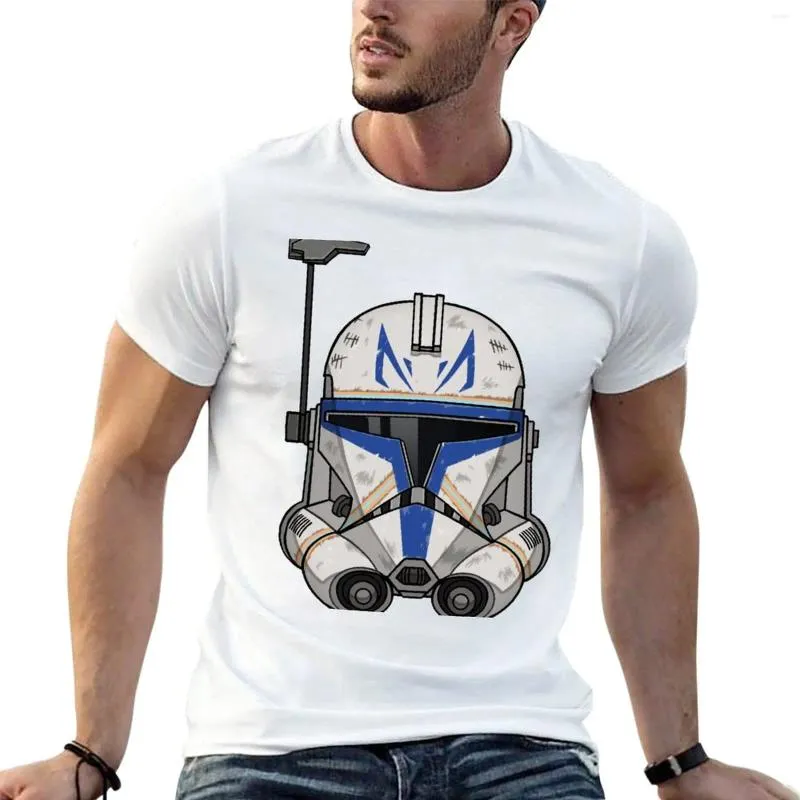 Herrtankstoppar Captain Rex T-shirt Anpassade T-skjortor Snabbtorkande grafik Skjorta Vanliga vita män