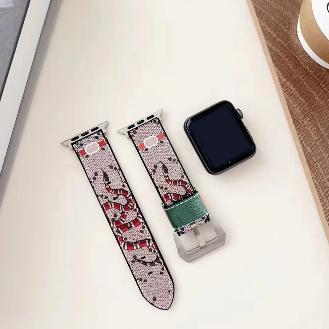 Amazing Leather Watchband Straps Apple Watch Band 38mm 40mm 41mm 42mm 44mm 45mm 49mm Luxury Hi Quality Designs Watchband Iwatch 8 7 6 5 4 Med Logo Box Woman Man Hyl