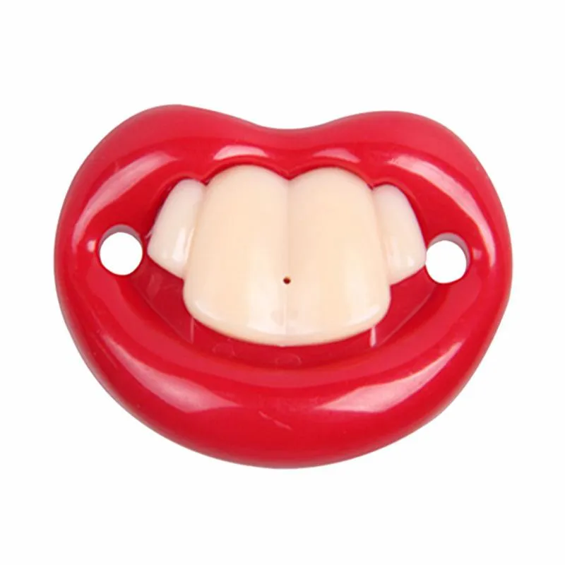 Pacifiers Cute Creative Baby Pacifier Teeth Grinding Beard All Sile Lip Buck Drop Delivery Othdd