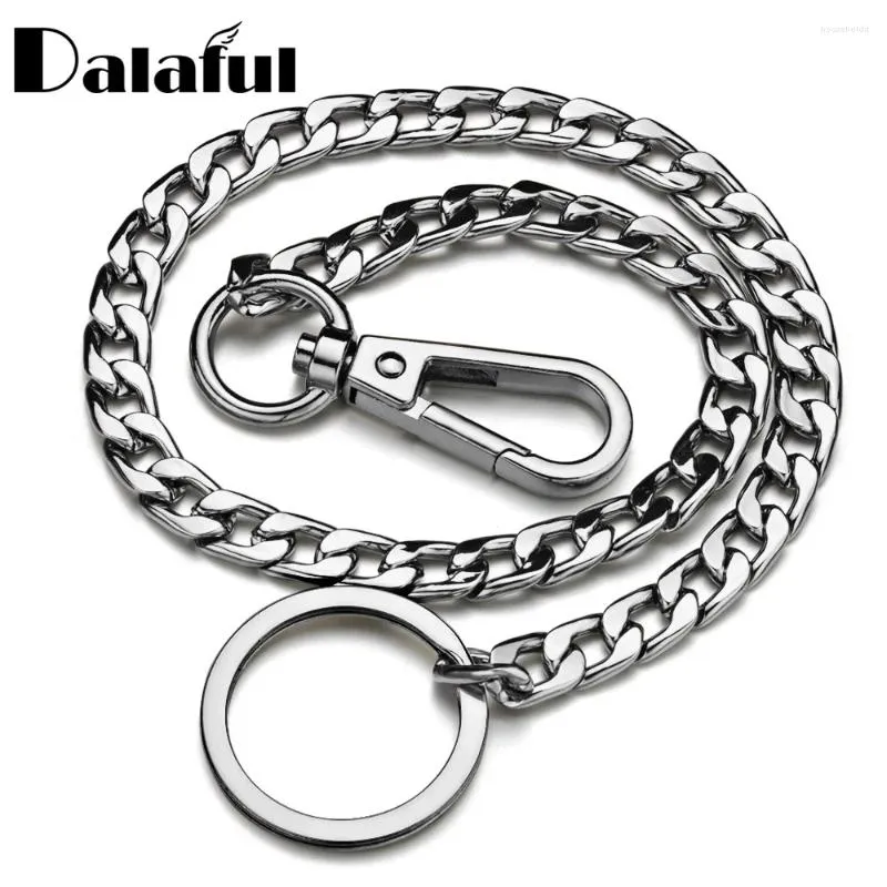 Keychains Fashion Long Keychain Wallet Belt -kedjebyxor Hipster Pant Jean Hiphop Jewelry Men's 42cm Metal Key Ring K414