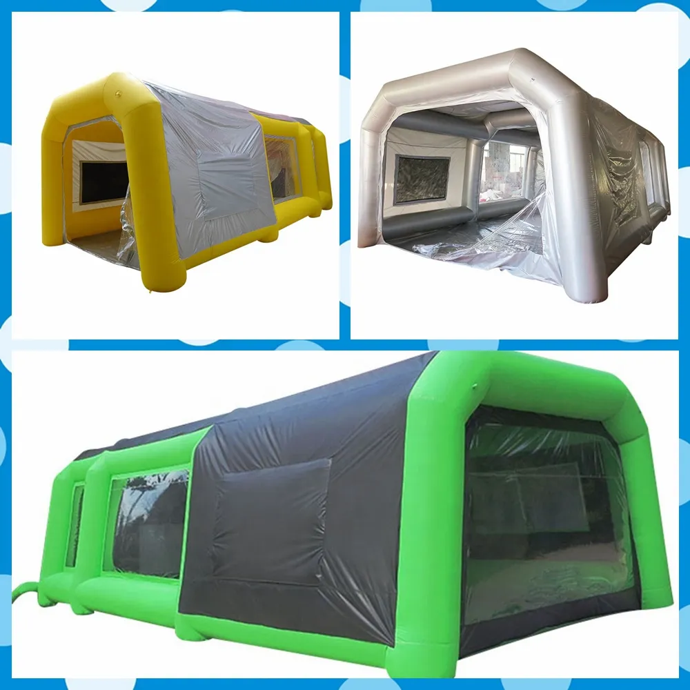 8x4x3m Customzied Color Car Tent 풍선 스프레이 페인트 부스 대형 에어 브러시 그림 작업 캐노피