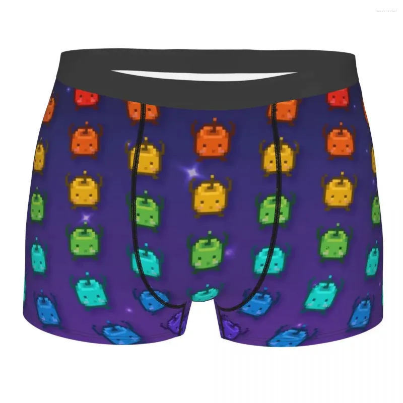 Underbyxor män Stardew Valley Rainbow Junimos underkläder Videospel nyhet Boxer shorts trosor manlig mjuk s-xxl
