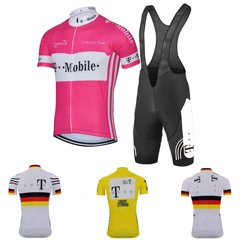Man Summer Cycling Jersey Sets MTB Pink Shirt krótkie rękawowe ubrania Rower Rower Ropa Ciclismo Wea BIB Krótkie szorty żelowe 240202