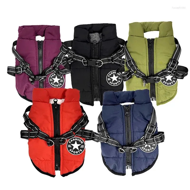 Vêtements de chien Harnais pour animaux de compagnie Gilet Vêtements Chiot Vêtements Veste imperméable Hiver Chaud pour petits chiens Shih Tzu Chihuahua Pug Manteau