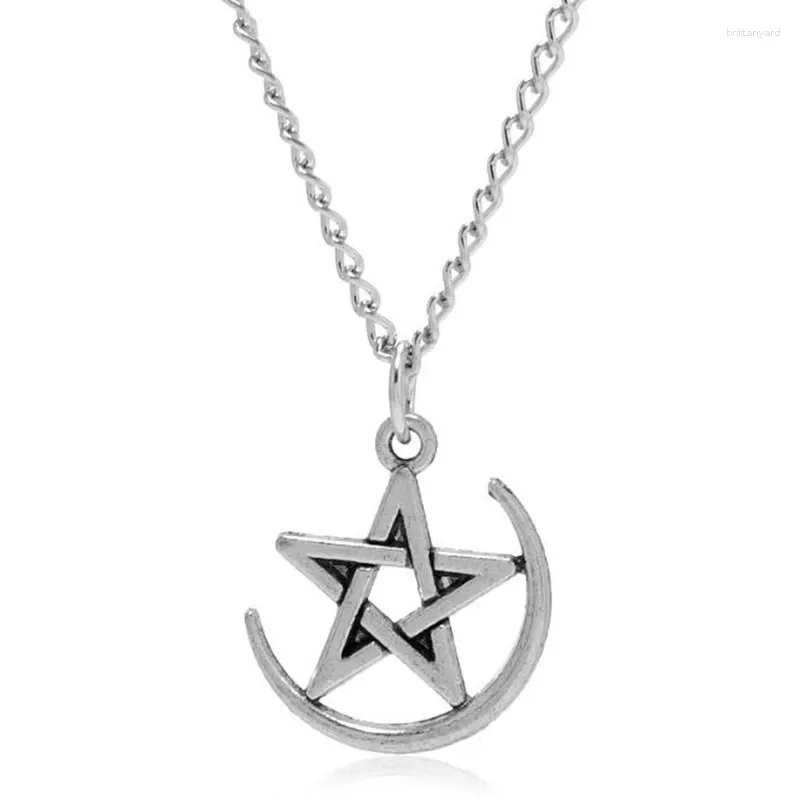 Collane a pendente stella soprannaturale star pentagramma collana goth wicca catena amuleto girocollo gioielli per donne punk hip hop regalo bijoux