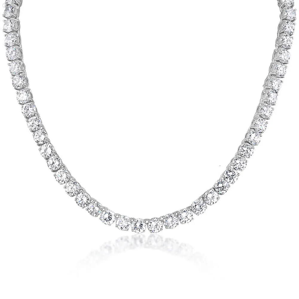 Collier en Zircon doré pour femmes, bijoux en argent Sterling, chaîne de Tennis, Cz, offre spéciale