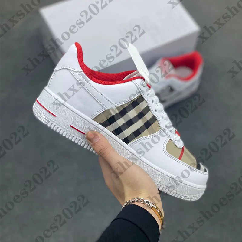 New WHITE x 1 Low Forces MCA University Blue 2019 Mens Casual Shoes fashion Designers Sneakers air one des chaussures off shoes US UK 36-46